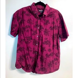 Short sleeve button down dress shirt